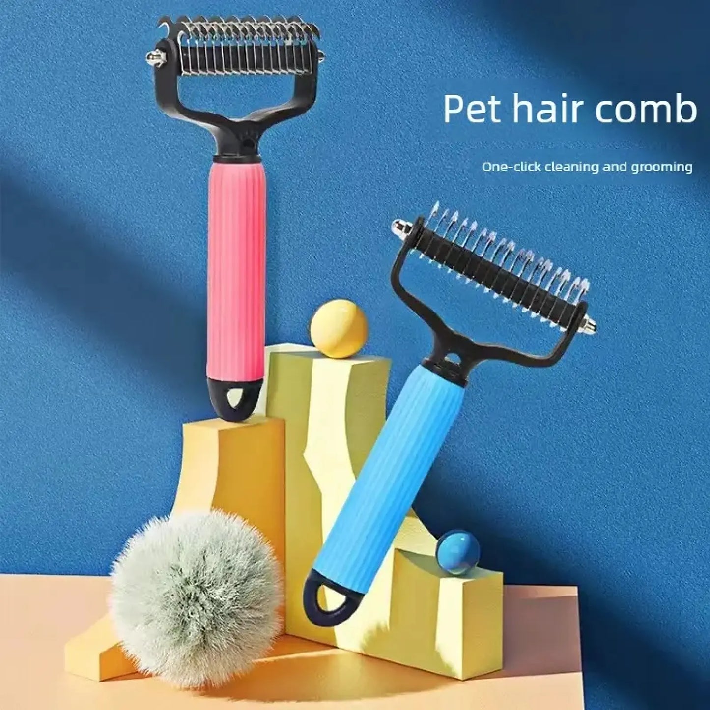 ✨HOT SALE: Only $9.98🔥Dual-Sided Pet Grooming Comb for Dogs & Cats
