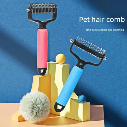 ✨HOT SALE: Only $9.98🔥Dual-Sided Pet Grooming Comb for Dogs & Cats