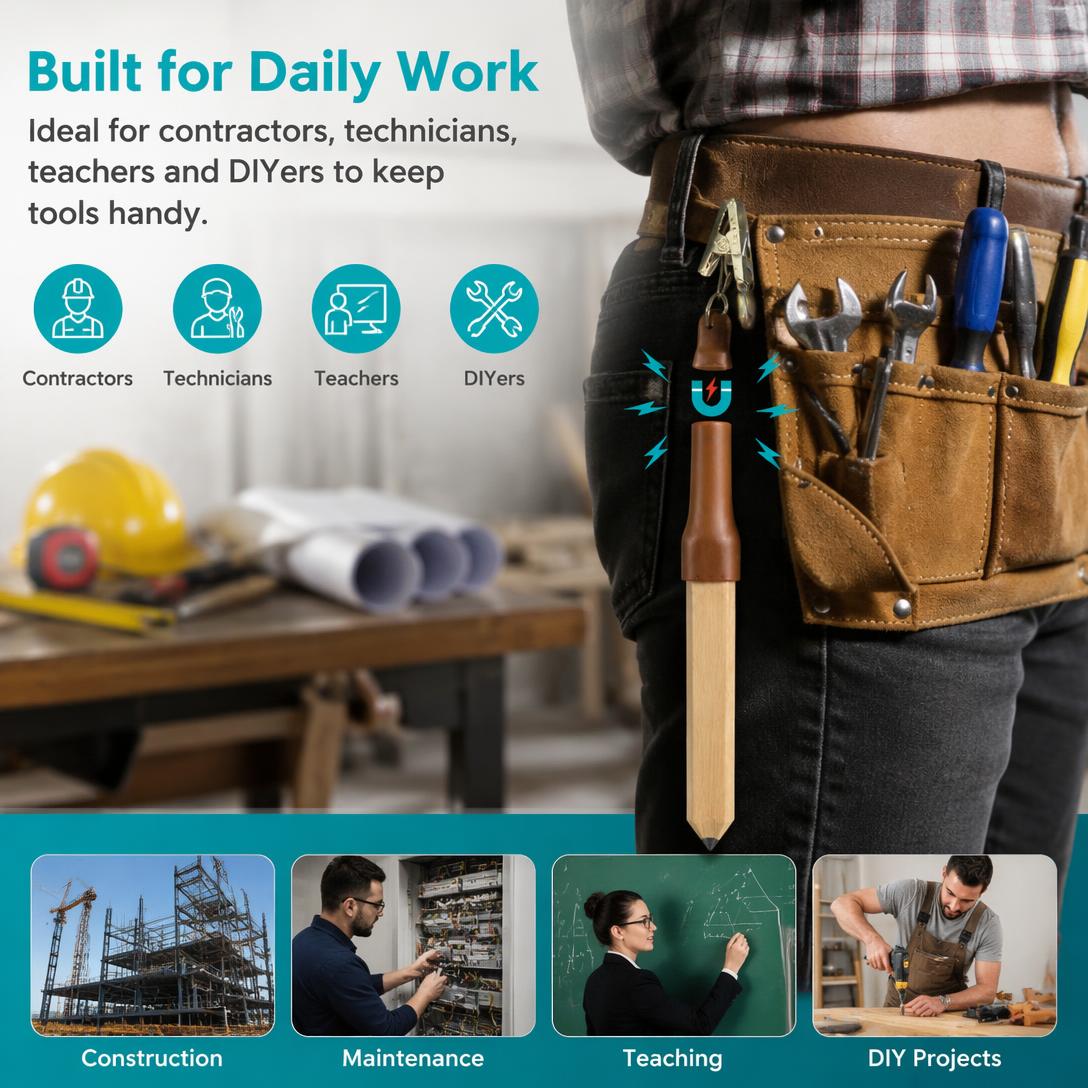 🔧👷Quick-access magnetic pen holder and tool organizer