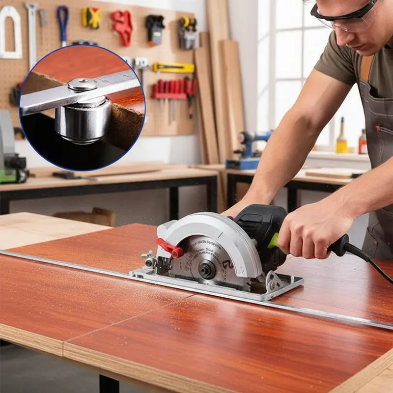 📏Stainless steel 60cm dual-axis positioning calipers - suitable for woodworking layout tasks