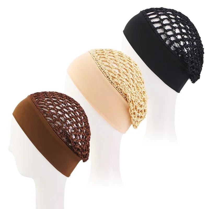 🌙Stretchy Wide-Edge Sleeping Cap Set