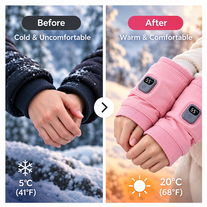 ✋Unisex Rechargeable Heated Fingerless Gloves