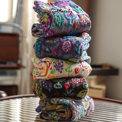 Vintage Embroidered Floral Women Socks(🎁Hot Sale)-H*