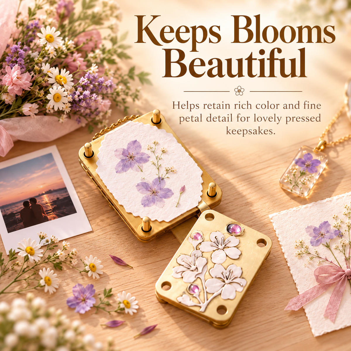 🌸Creative Handmade Metal Miniature Flower Press