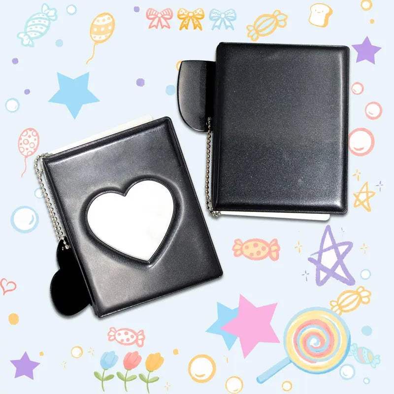 💎🃏 3" Mini Pockets Photo Card Album, Kpop Photo Protector Sleeves
