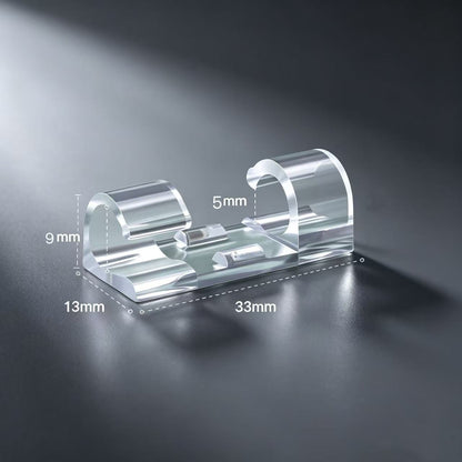 Durable Self-Adhesive ABS Plastic Wire Clamp Cable Organizers（20Pcs）