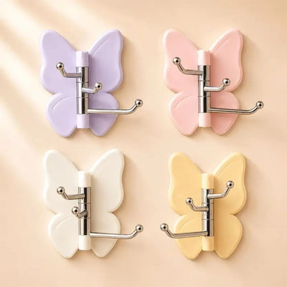 🦋4 pieces of high-quality appearance butterfly hooks, firmly grasped, no need for drilling