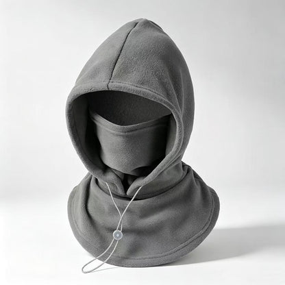 One‑Piece Winter Full Head Face Neck Cover With Drawstring Adjustable