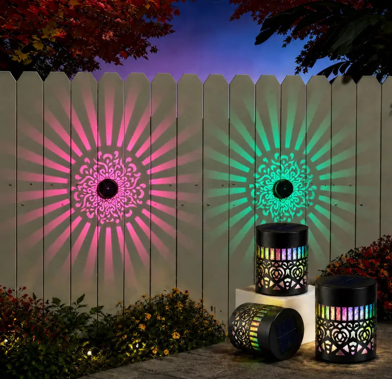 💫 Seven-Color Changing Solar Projection Wall Light Decorative
