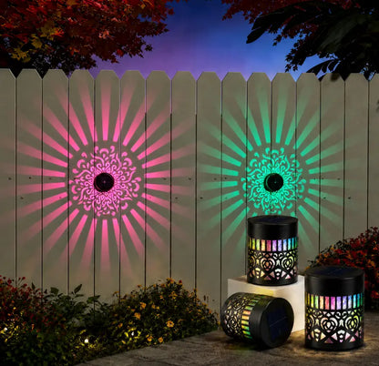 💫 Seven-Color Changing Solar Projection Wall Light Decorative