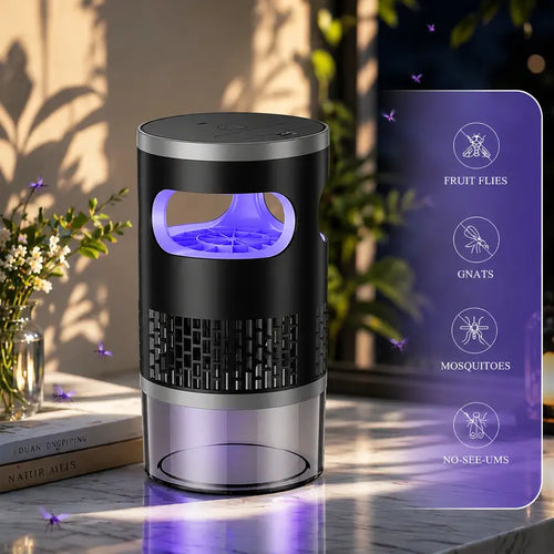 🛡️✨ Non-electrical shock type Indoor Insect Trap with Light and Suction