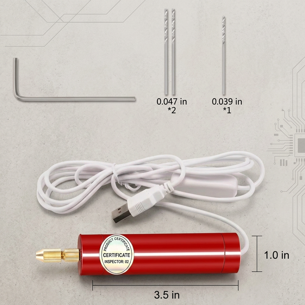 🔋Mini multi-functional electric drill - DIY hand drilling tool for crafting projects