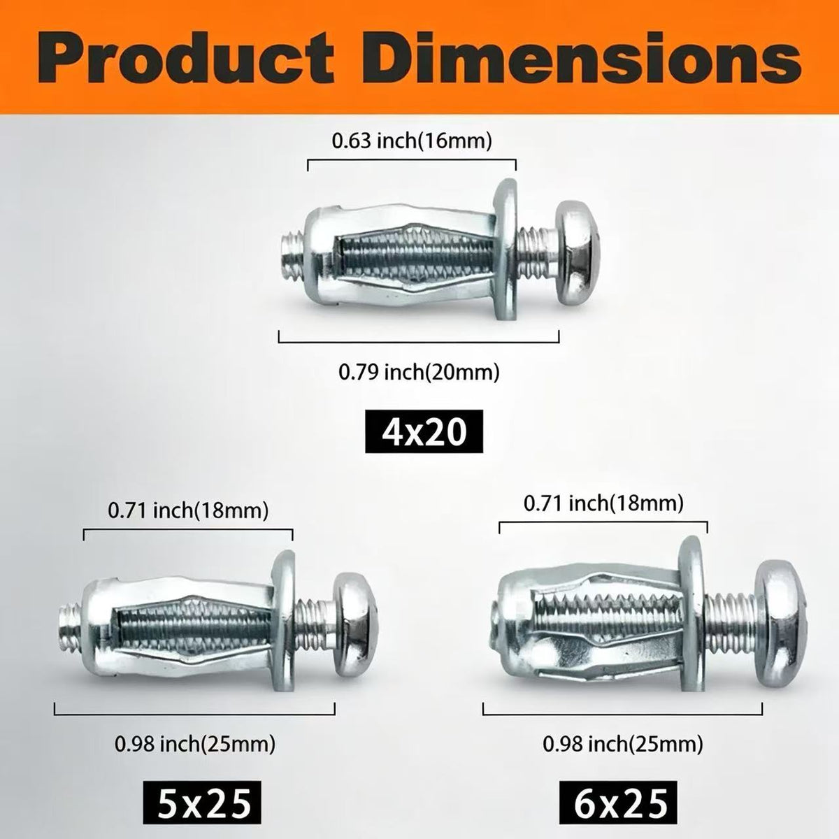 Heavy-Duty Carbon Steel Button Rivet Locking Nuts Set - Durable, Rustproof
