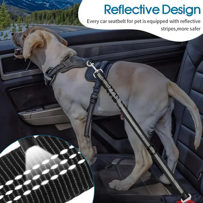🧵Pet Car Seat Belt – High-Strength, Retractable, and Adjustable Harness