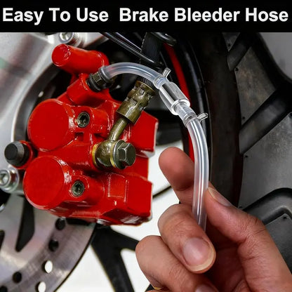 Aluminum Alloy Car Brake Fluid Bleeding Hose Kit – Suitable for Cars and Motorcycles