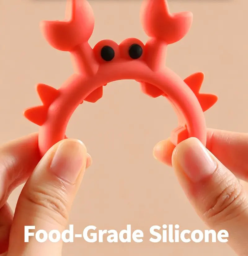 🦀2 Pcs Crab-shaped silicone spatula holder - suitable for pots, ladles, and spatulas