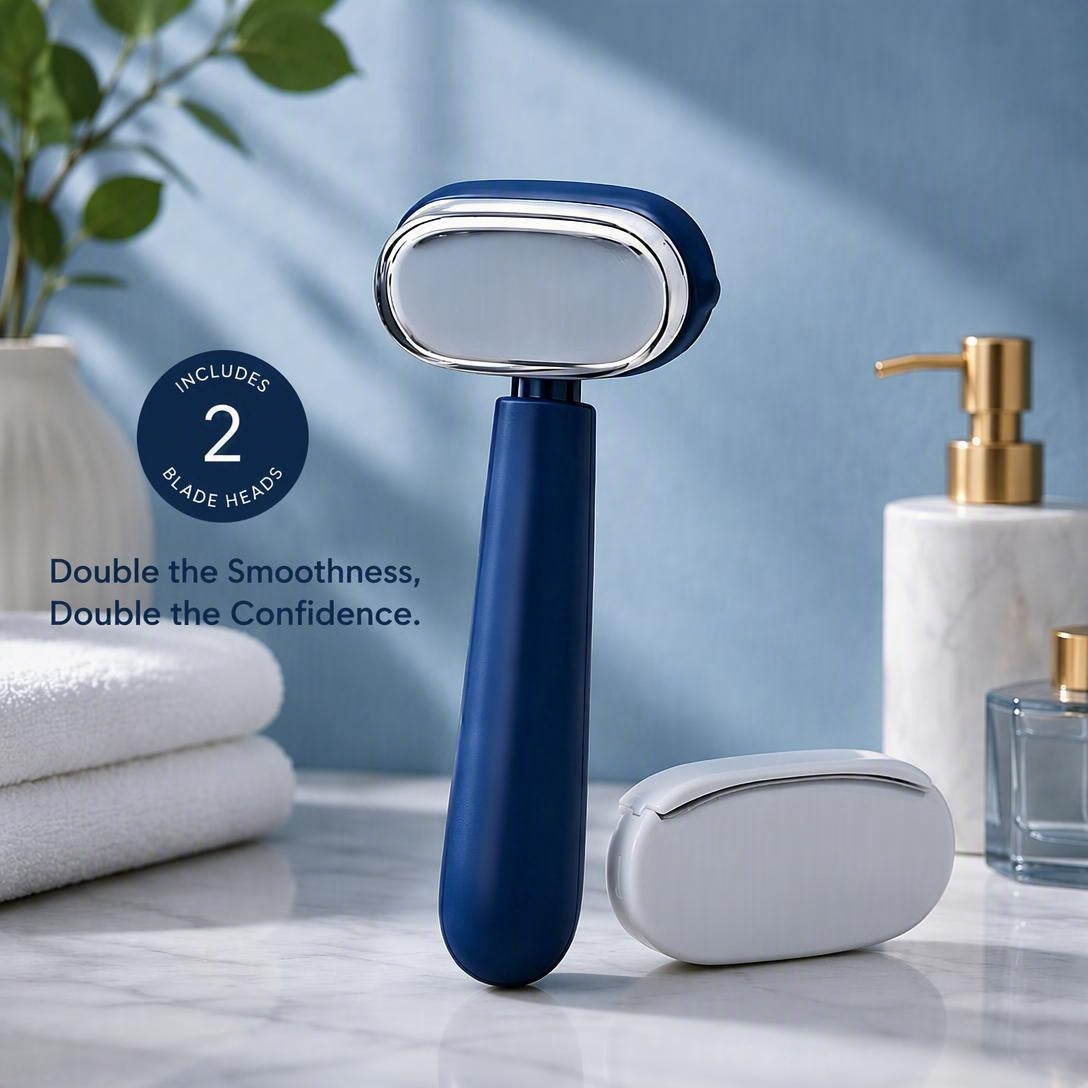 Dual‑Sided Foot Callus Remover, Replaceable Stainless Steel Blade Foot Scraper