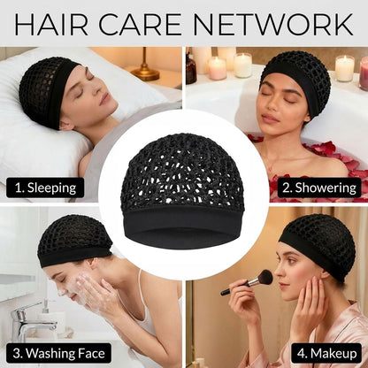 🌙Stretchy Wide-Edge Sleeping Cap Set