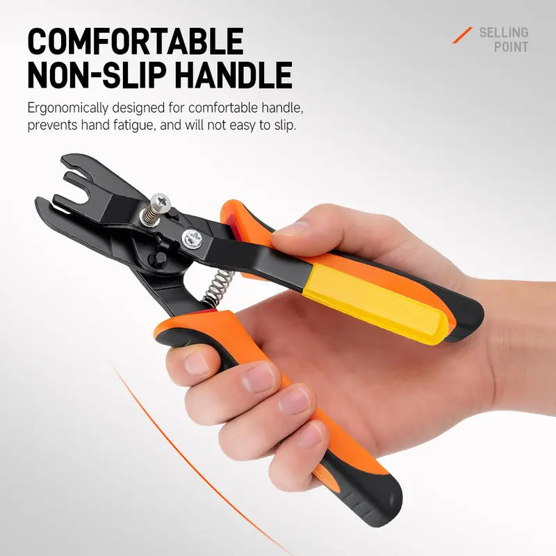 One-Hand Op. Heavy Duty Push-to-Connect Air Hose Connector Remover Pliers