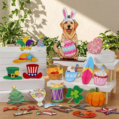 🎨Cute Animal Wooden Signs, Desktop Decor & Gifts