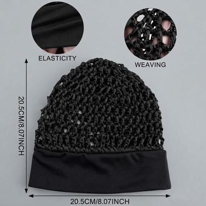 🧢Elastic wide-brimmed hairnet cap - soft and protective