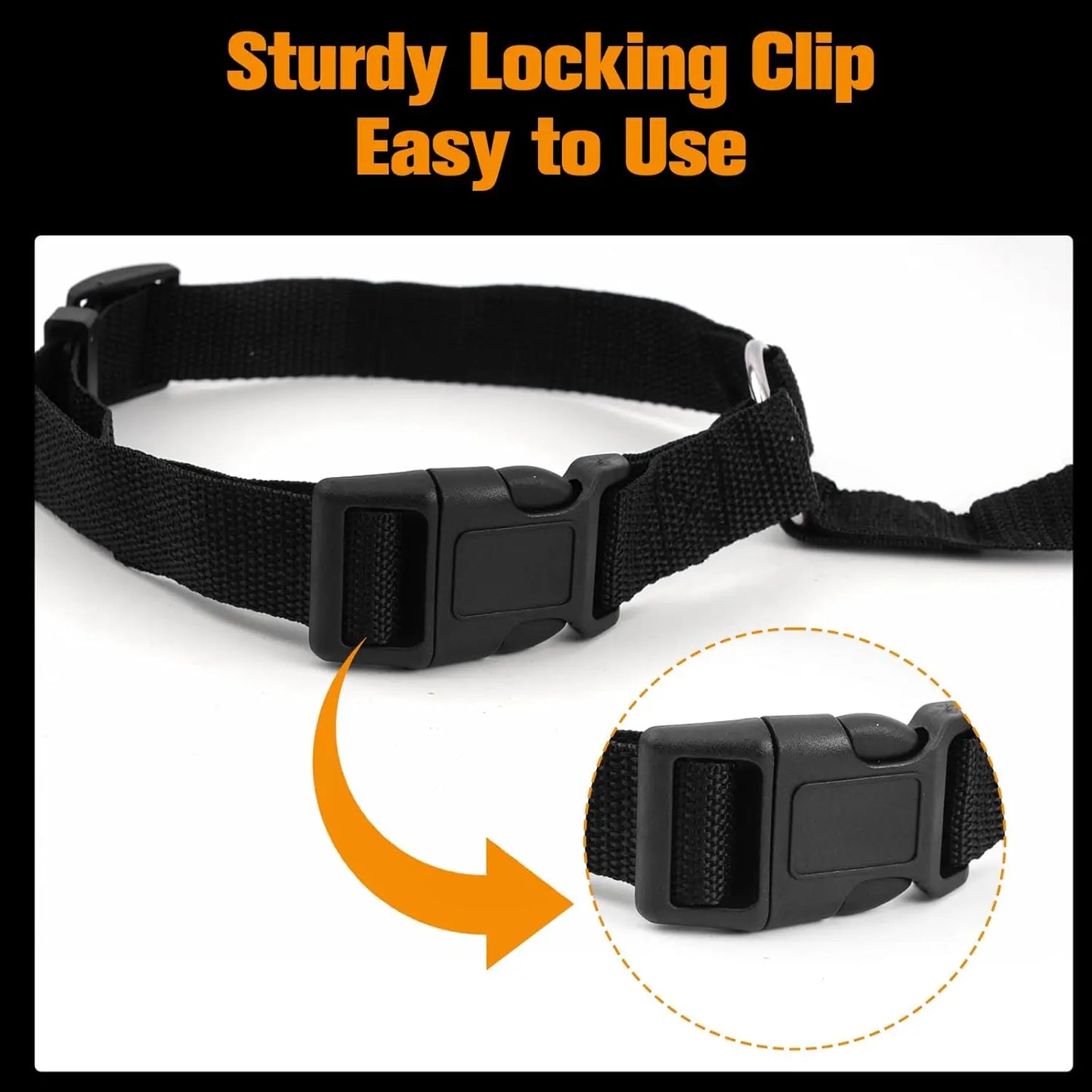 🚗 Adjustable Dog Car Seatbelt Harness