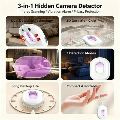 🏨Upgraded Second Generation Hidden Camera Detector - Suitable for Hotels, Airbnbs, and Home Offices