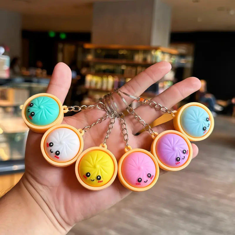 Emoji Bun Keychain