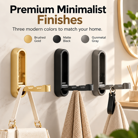 🚪 2-pack concealed folding coat hooks - suitable for offices, kitchens, bedrooms, and bathrooms