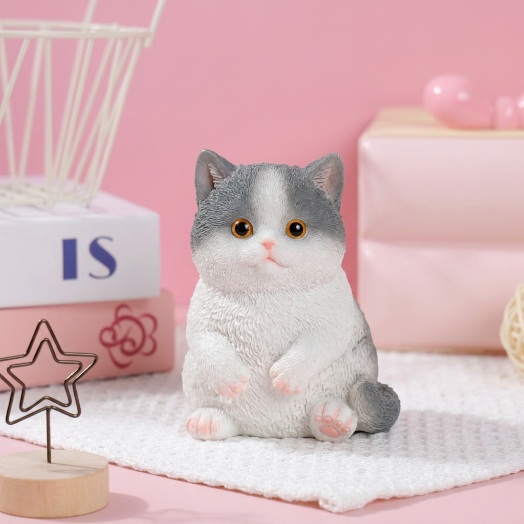 Gray and white cat