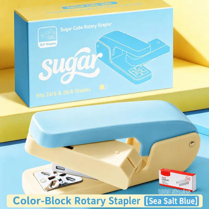 Rotating Swing Arm Stapler, 360 Degree Long Reach Stapler