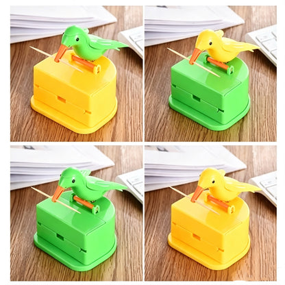 Super fun woodpecker toothpick holder