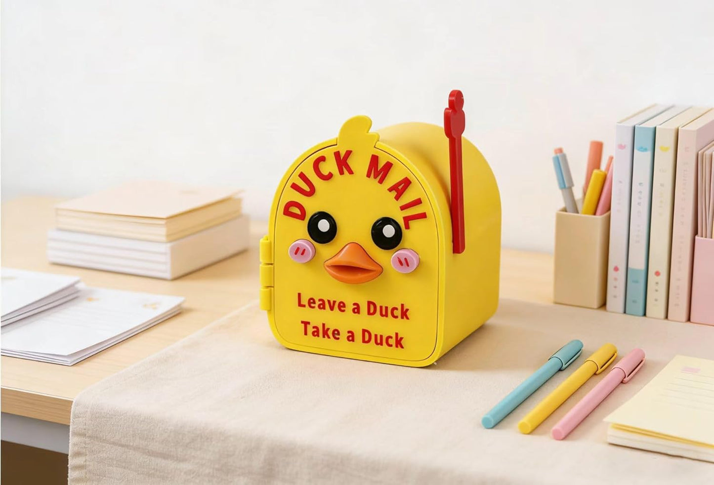 🦆🧲 3D Printed Magnetic Cruising Ducks Mailbox Wall Mounted Mini Box with 2 Mini Ducks