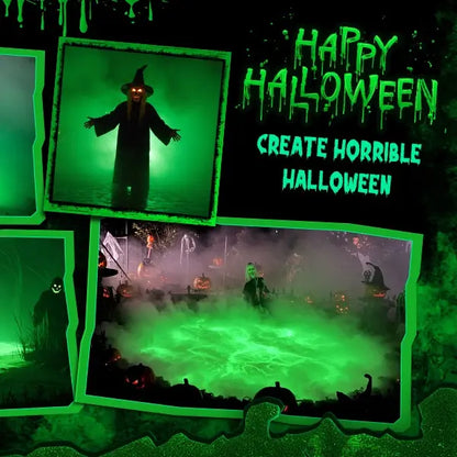 🎃 Halloween Laser Swamp Projector – Spooky Fog & Haunted Yard Light 👻