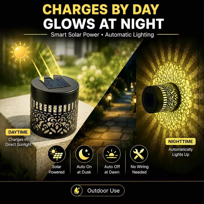 💫 Seven-Color Changing Solar Projection Wall Light Decorative