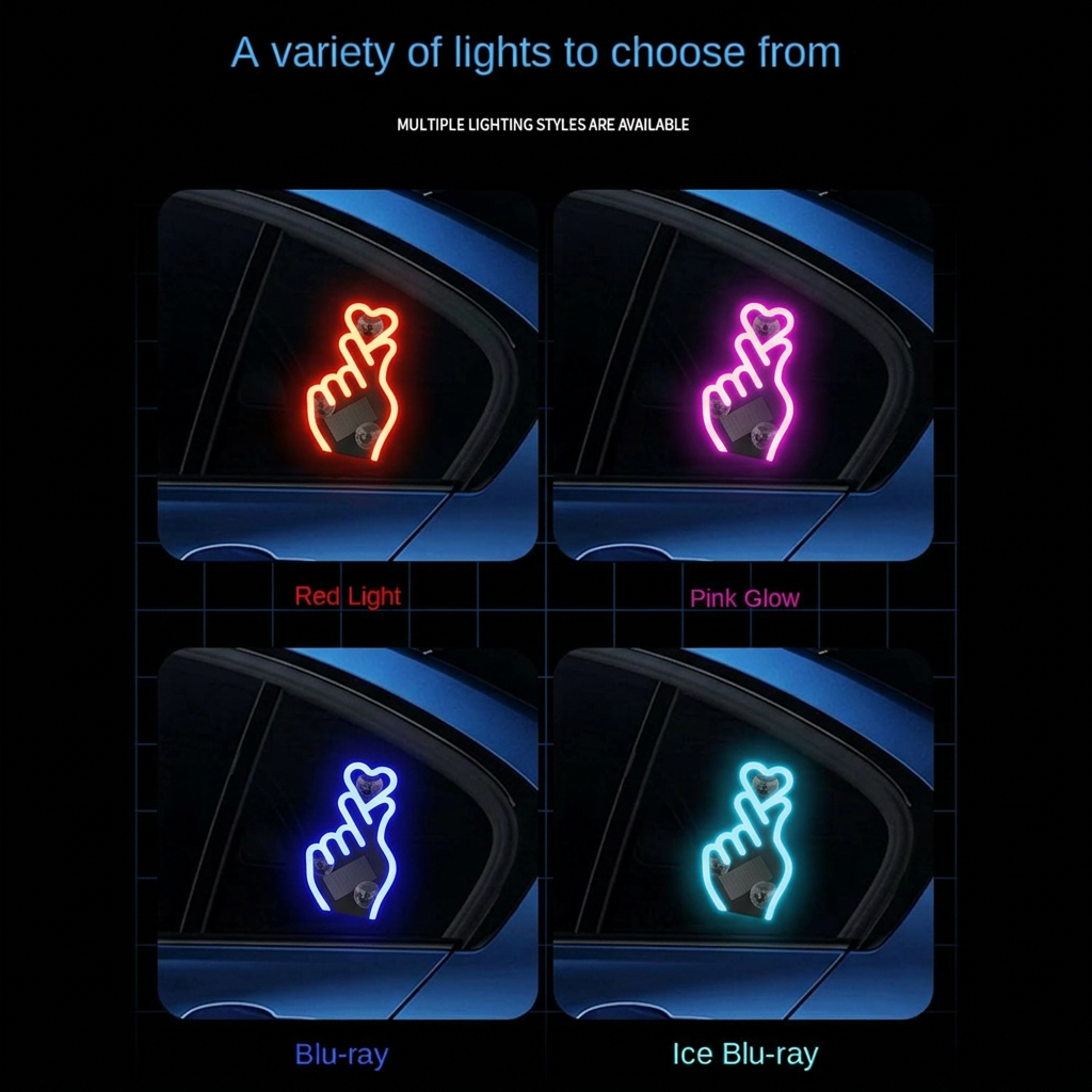 Four colors:Finger heart