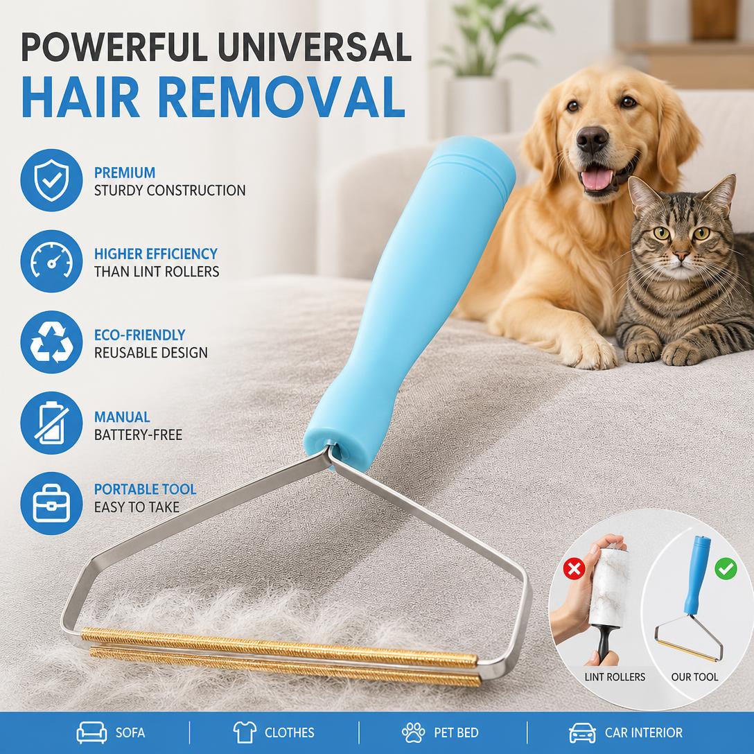 🐾Multi-functional powerful pet hair removal tool