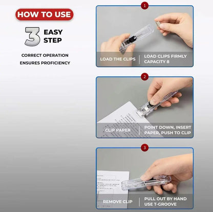 📄 Portable Binder Clip Stapler
