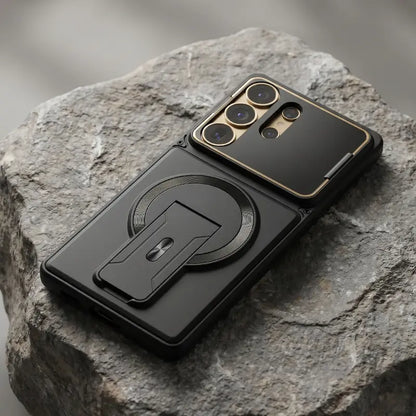 📱Multifunctional Magnetic Case with Invisible Stand & Camera Protection for Samsung S Series