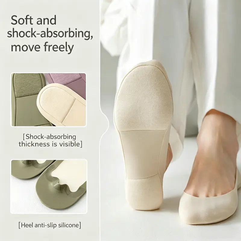 Women's Invisible Sponge Stockings, Simple Invisible Ankle Stockings