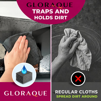 ✨ Ultra-Absorbent Magic Microfiber Cleaning Cloth (5-Pack) | Streak-Free & Chemical-Free Cleaning For Any Surface! 🧽🔥