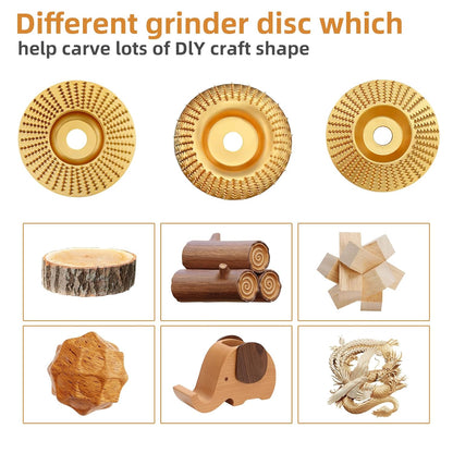 🎉Limited Edition $14.99, Only 100 Sets Left! 🛠️3PCS Wood Carving Disc Set