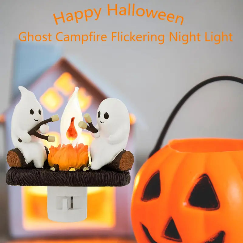 👻Ghost-shaped plug-in night light ornament