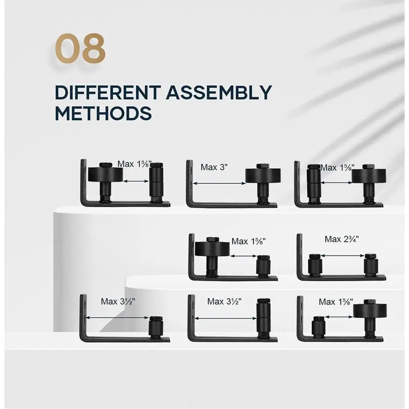 ⚙️Barn door floor guide - adjustable support rollers