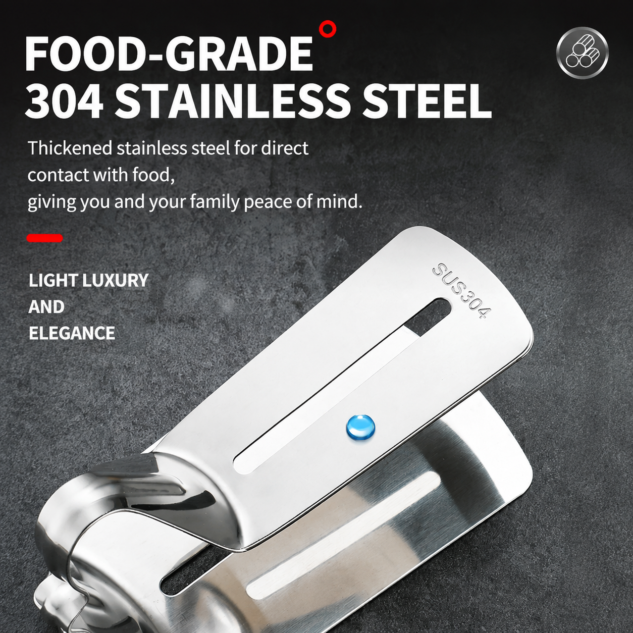 🛡️2-in-1 Stainless Steel Grill Tong &amp; Spatula