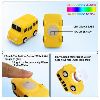 🚗🎁6-piece Sparkling Bathtub Toy Car Set