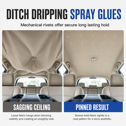 🚗 Car Headliner Repair Buttons – Quick Fix for Sagging Roof Fabric
