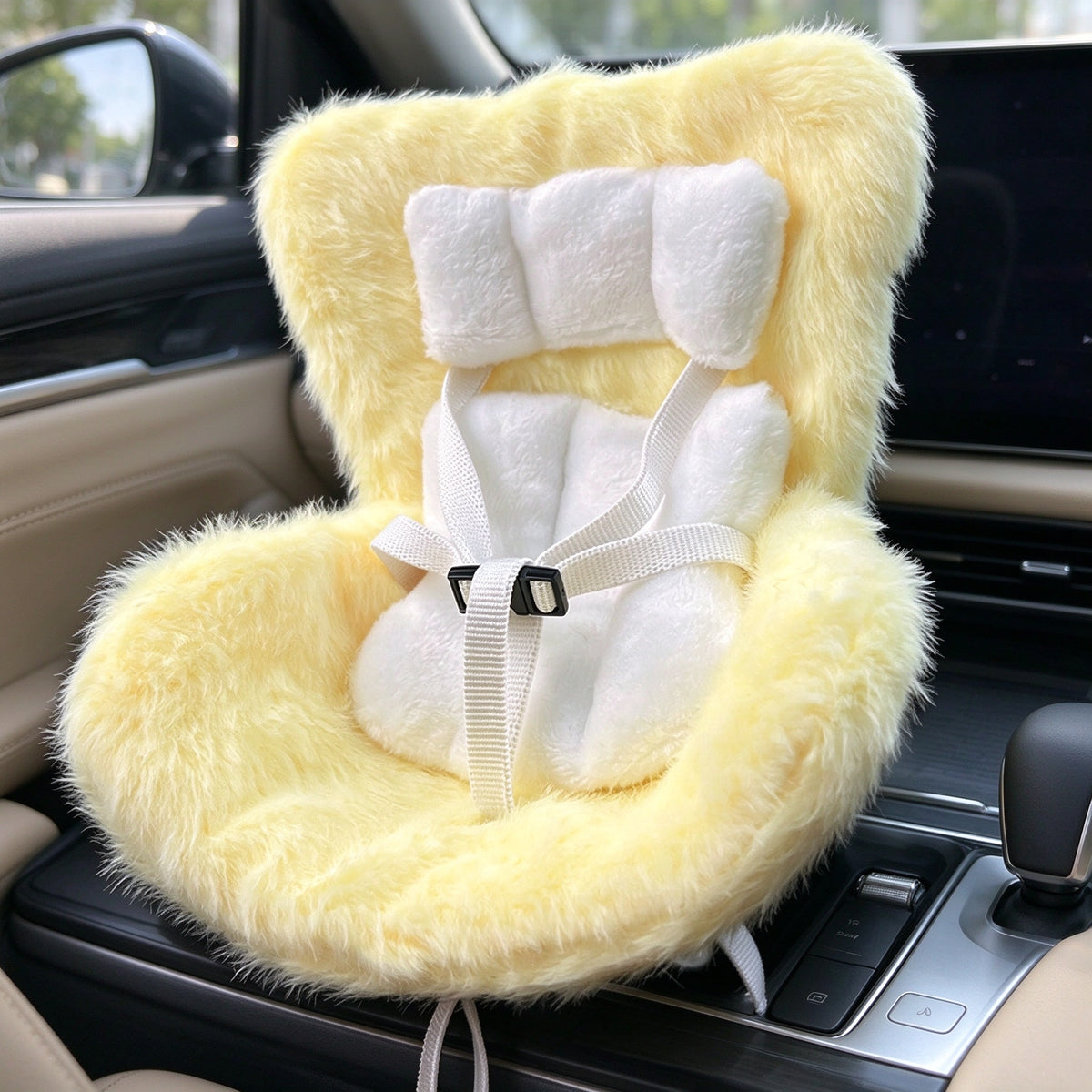 🐶Car Seat for Dolls with Soft Furry Cushion
