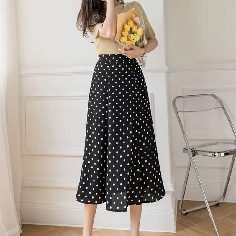 🔥Hot Sale 49% off🌟🍒 Women Vintage Polka Dot Slim High Waist Dress