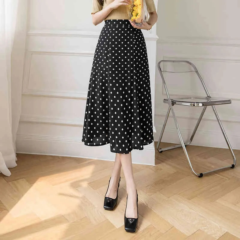 🔥Hot Sale 49% off🌟🍒 Women Vintage Polka Dot Slim High Waist Dress